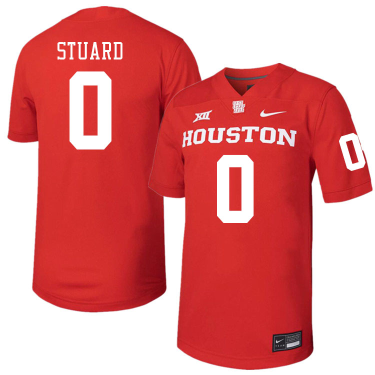 Houston Cougars #0 Grant Stuard College Football Jerseys Stitched Sale-Red
